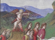 Handgemalte Illustration zu Francesco Petrarca 'Trionfo d’Amore' 1501